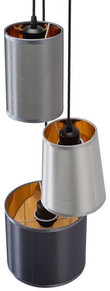 Toolight - Industriální závěsné svítidlo 3xE27 60W APP971-3cp, Bílá-šedá-černá, OSW-03212