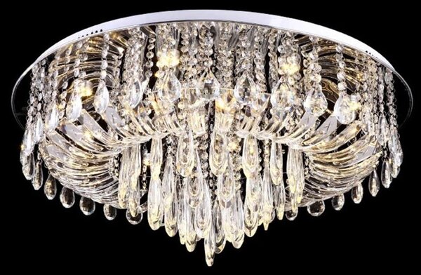 Toolight - Křišťálová stropní svítilna 9xG9 25W APP781-9C, chromová, OSW-05099