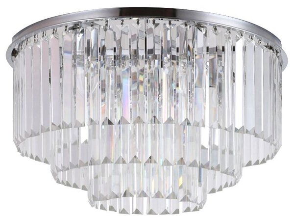 Toolight - Křišťálová stropní svítilna 7xE14 40W Glamour APP780-7C, chromová, OSW-05032