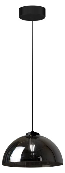 Závěsné svítidlo Gamma, 1x grafitové skleněné stínítko, b