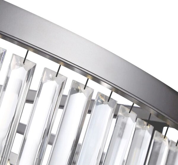 Toolight - Křišťálová stropní svítilna 7xE14 40W Glamour APP780-7C, chromová, OSW-05032