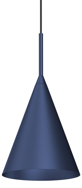 Závěsné svítidlo Capital, 1x tmavomodré kovové stínítko, (fi 17cm), db
