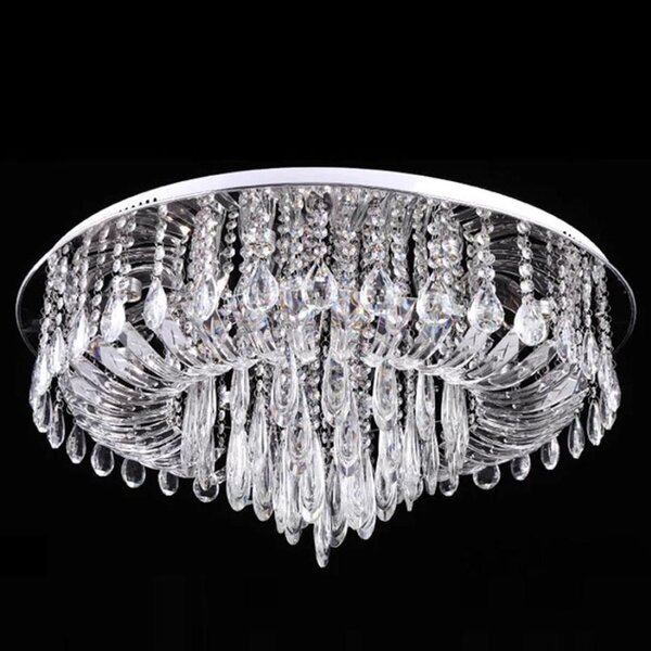 Toolight - Křišťálová stropní svítilna 9xG9 25W APP781-9C, chromová, OSW-05099