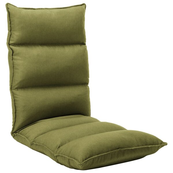 Skládací lenoška Toorak na podlahu - textil | zelená