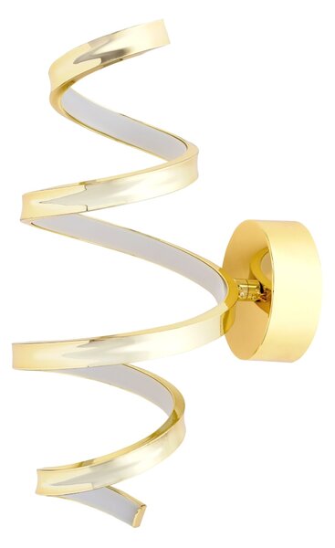 Toolight Toolight, LED nástěnné svítidlo, 4000K, 18W, APP827-W, zlatá lesklá, OSW-09179