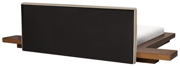 Postel Buklé ZEN 180 x 200 cm Hnědý jasan
