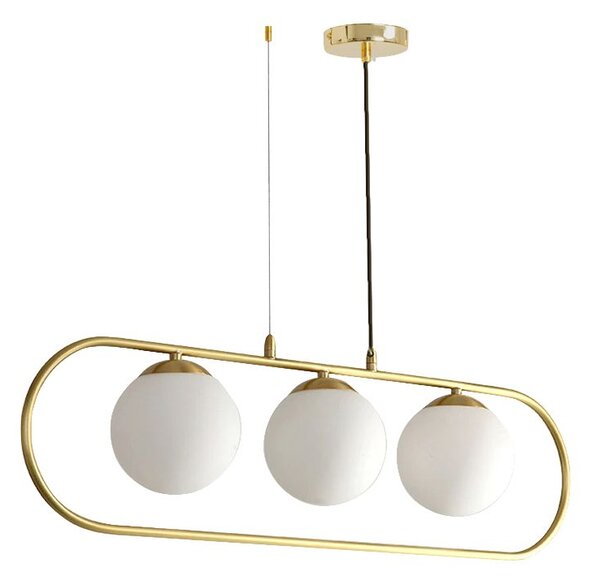 Toolight Závěsná lampa GLAMOUR APP915-3CP Zlatá