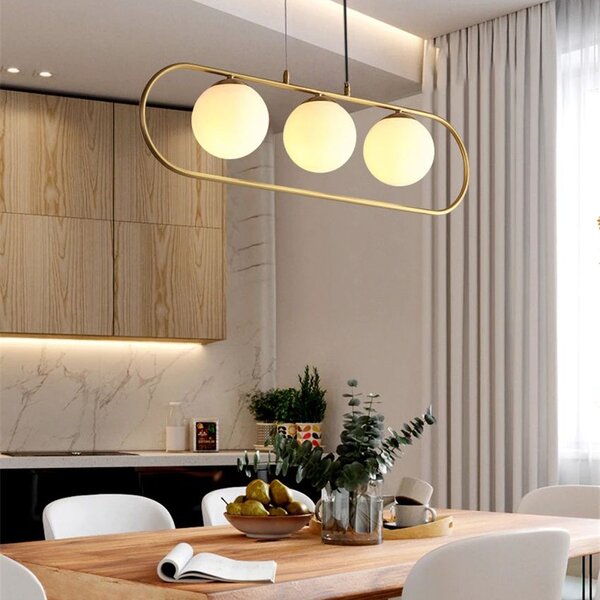 Toolight Závěsná lampa GLAMOUR APP915-3CP Zlatá