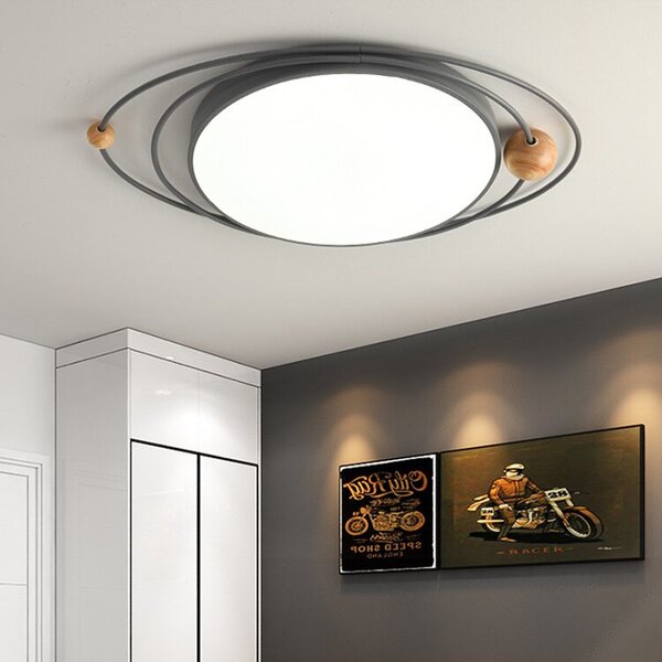Toolight - Stropní lampa Galaxy Black E27 60W APP868-C, černá, OSW-06887