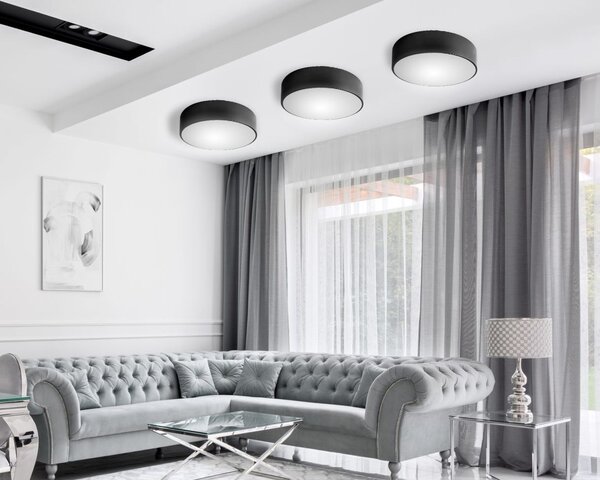 Toolight - Stropní svítidlo 30 cm kulaté 3xE27 60W app641-2c, bílá, OSW-00089