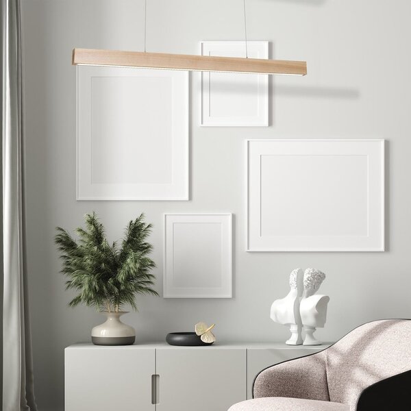 Závěsné LED svítidlo Timber, 1x LED 18w, 3000k, dřevo