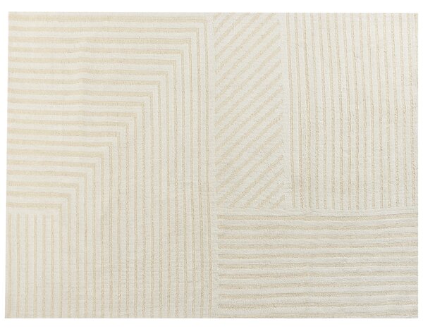 Vlněný koberec 300 x 400 cm béžový ABEGUM