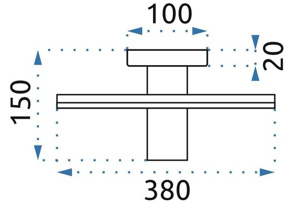 Toolight Loft stropní lampa APP742-3C