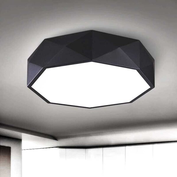 Toolight - Stropní svítidlo Diamond 50cm E27 5x60W APP863-C, černá, OSW-08959
