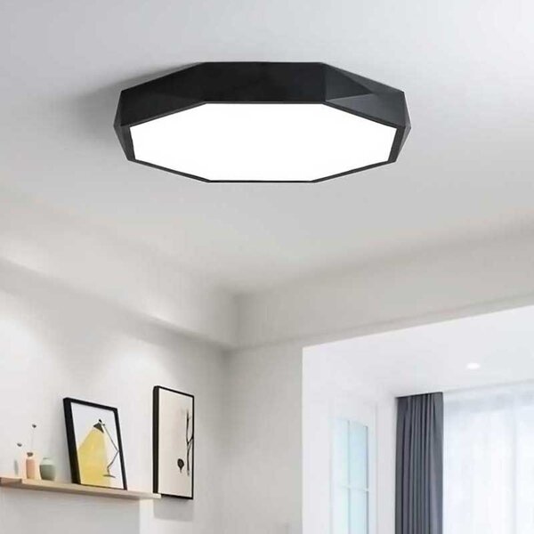 Toolight - Stropní svítidlo Diamond 50cm E27 5x60W APP863-C, černá, OSW-08959