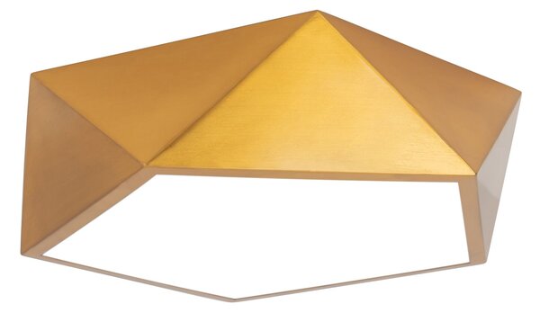 Toolight - Stropní svítidlo Diamond 30cm E27 3x60W APP875-C, zlatá, OSW-08973