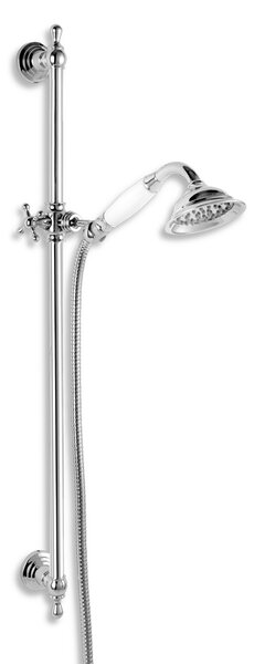 Novaservis Sprchové soupravy - Sprchová souprava Retro s tyčí, ruční sprchou, hadicí a držákem, chrom, KITRETRO,0