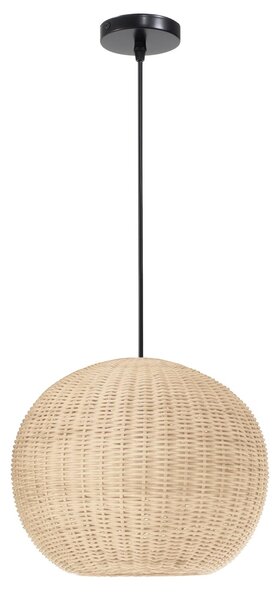 Toolight - Stropní svítidlo z přírodního bambusu Boho E27 60W APP882-1CP, hnědá, OSW-05242