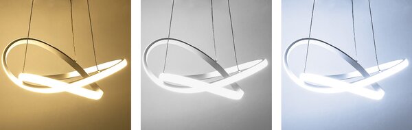Toolight - LED stropní svítidlo + dálkový ovladač APP392-CP, bílá, OSW-06908