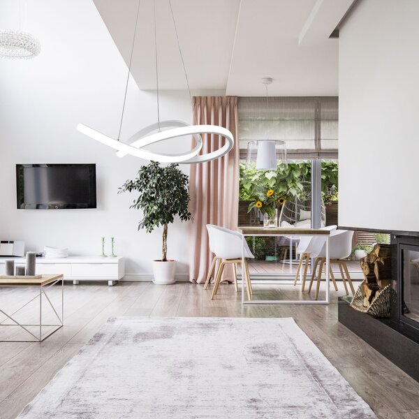 Toolight - LED stropní svítidlo + dálkový ovladač APP392-CP, bílá, OSW-06908
