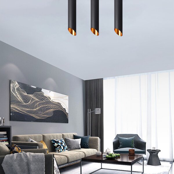 Toolight Moderní stropní svítidlo 30 CM APP572-1C Černá