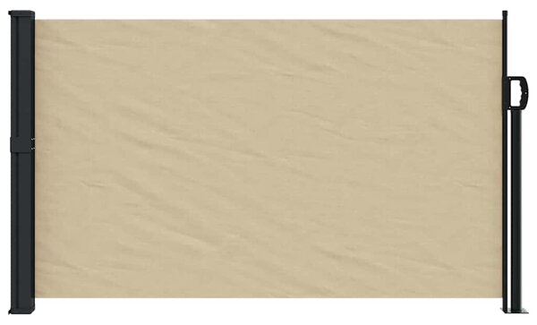 Zatahovací boční markýza béžová 120 x 500 cm