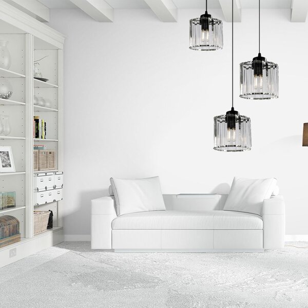 Toolight - ELEGANCE LAMPA SUFITOWA APP210-3CPR KRYSZTAŁ SREBRNA, OSW-08552