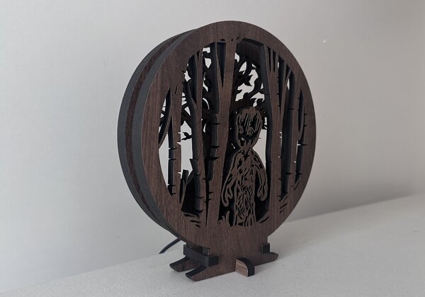 "Grut" lampa 20x22cm provedení povrchu: dub
