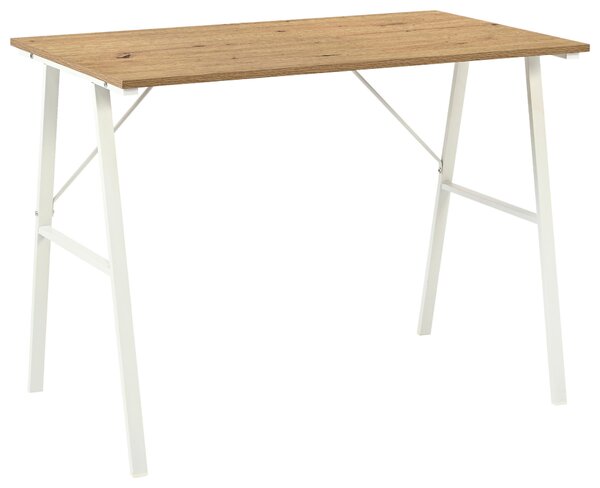 PSACÍ STŮL, bílá, dub artisan, 100/60/75 cm Carryhome - Kancelářské stoly