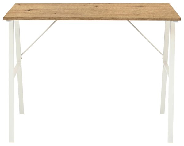 PSACÍ STŮL, bílá, dub artisan, 100/60/75 cm Carryhome - Kancelářské stoly