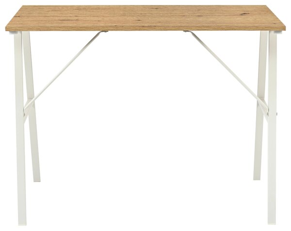 PSACÍ STŮL, bílá, dub artisan, 100/60/75 cm Carryhome - Kancelářské stoly