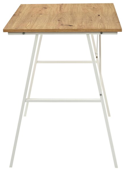 PSACÍ STŮL, bílá, dub artisan, 100/60/75 cm Carryhome - Kancelářské stoly