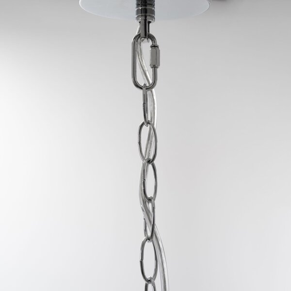 Toolight - Křišťálová závěsná lampa 3xE14 40W APP210-3CPR, stříbrná, OSW-07500