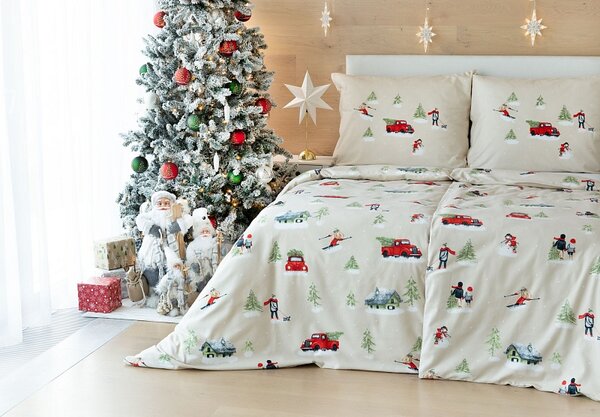 Povlečení Magic Winter Flanel premium 1x 140/200, 1x 70/90