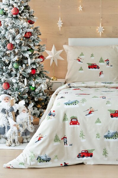Povlečení Magic Winter Flanel premium 1x 140/200, 1x 70/90