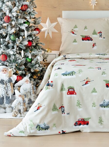 Povlečení Magic Winter Flanel premium 1x 140/200, 1x 70/90