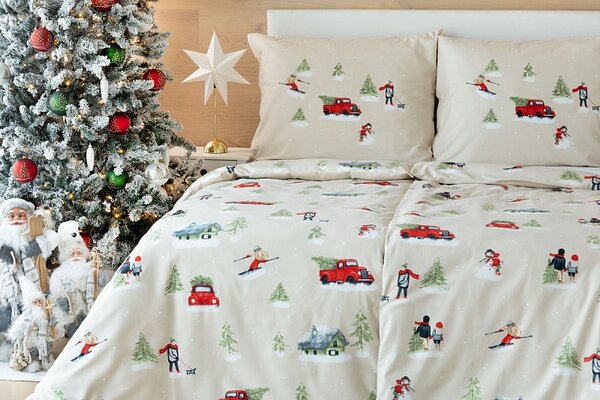 Povlečení Magic Winter Flanel premium 1x 140/200, 1x 70/90