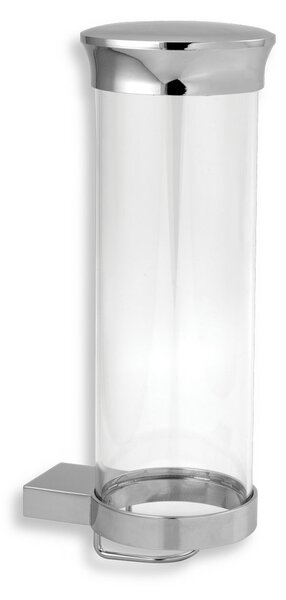 Novaservis Zásobník na kosmetické tampony sklo Metalia 9 chrom