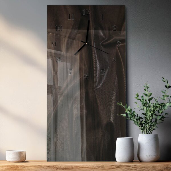 Skleněné hodiny vertikální Samet zsppc-30x60-00183188