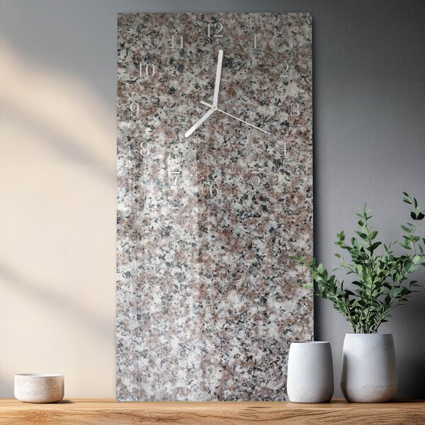 Skleněné hodiny vertikální Grafit zsppb-30x60-00092758