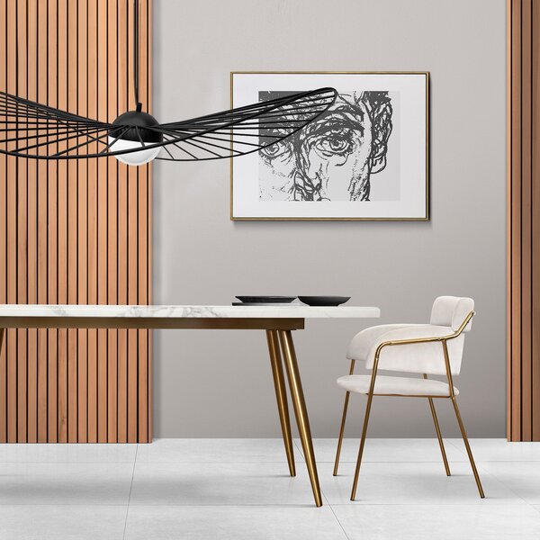 Toolight - LED závěsné lamelové svítidlo 60cm APP210-3CPR, černá, OSW-08475