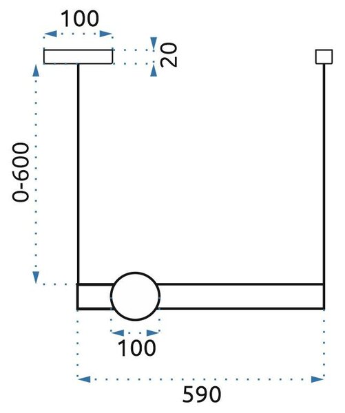 Toolight - LED stropní svítidlo 60cm 12W APP478-CP, zlatá-bílá, OSW-00610