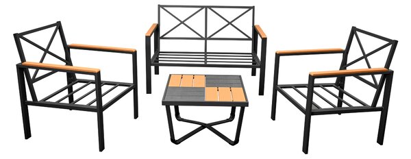 Sada zahradního nábytku FLORENCIE šedo-oranžová Z.M.OGR FLORENCJA