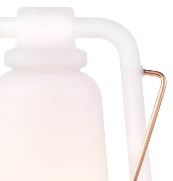 Stolní lampa bílá efekt plamene 22 cm - Storm Mini