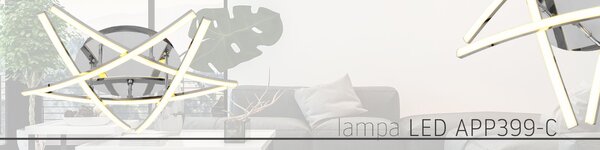 Toolight - Moderní stropní LED svítilna APP399-C, chrom, OSW-06915