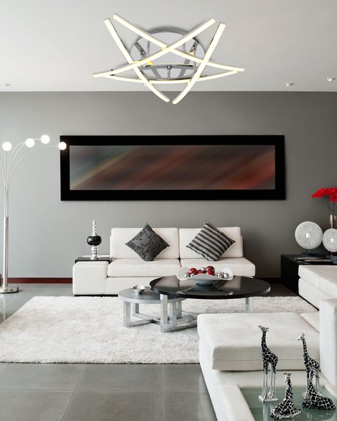 Toolight - Moderní stropní LED svítilna APP399-C, chrom, OSW-06915