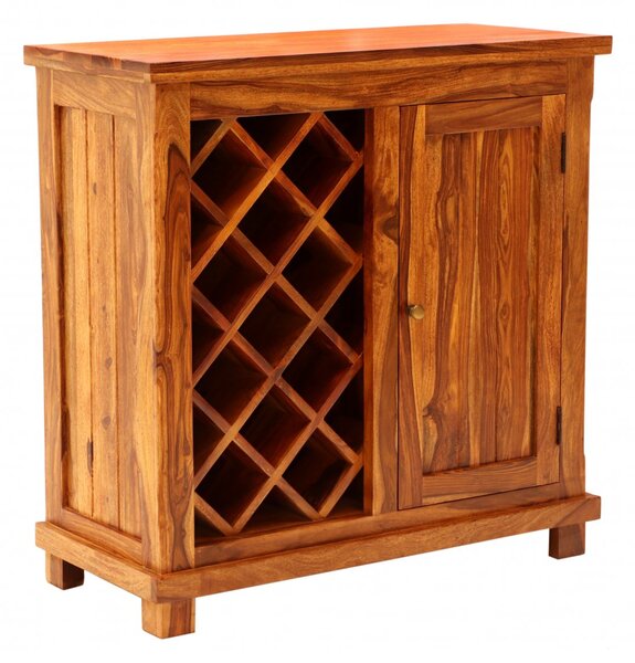 Barová skříň Jali 90x90x45 z indického masivu palisandr