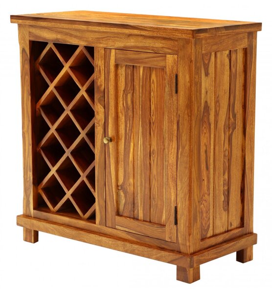 Barová skříň Jali 90x90x45 z indického masivu palisandr