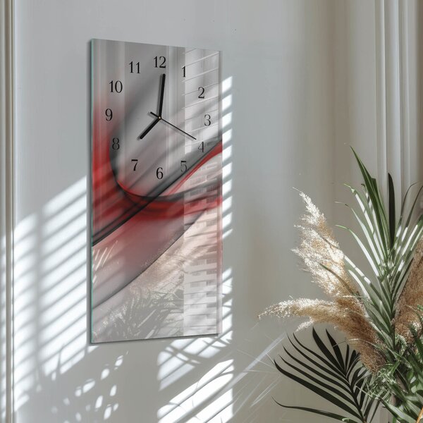 Skleněné hodiny vertikální Abstrakce zsppc-30x60-00179476