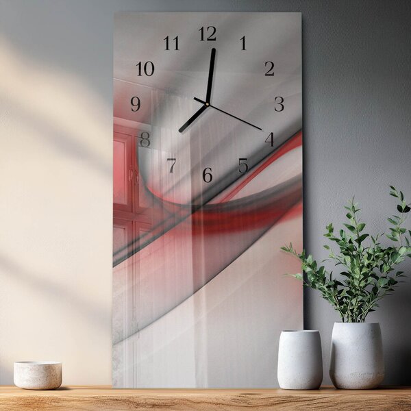 Skleněné hodiny vertikální Abstrakce zsppc-30x60-00179476
